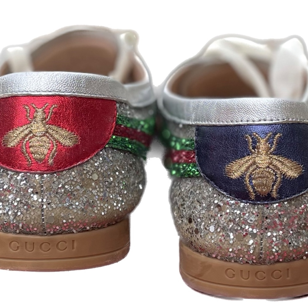 Gucci Web Accent Colorblock Pattern Sneakers - image 2